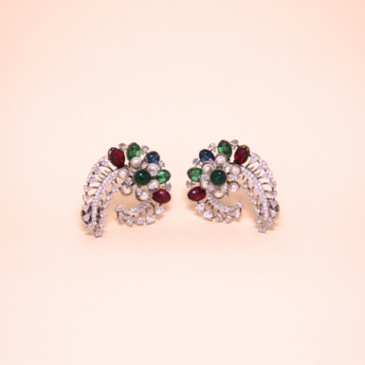 Elegant Crystal Studded Earrings