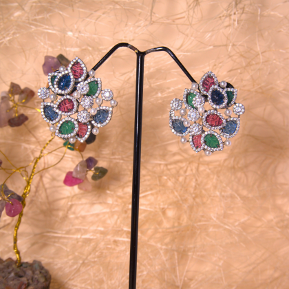 Multi-Color Handcrafted Traditional Earrings