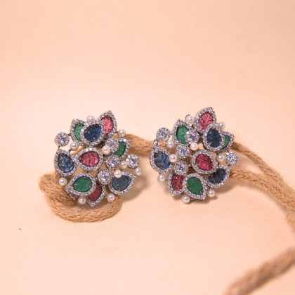 Multi-Color Handcrafted Traditional Earrings