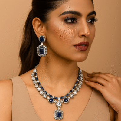Elegance in Sapphire and Diamonds