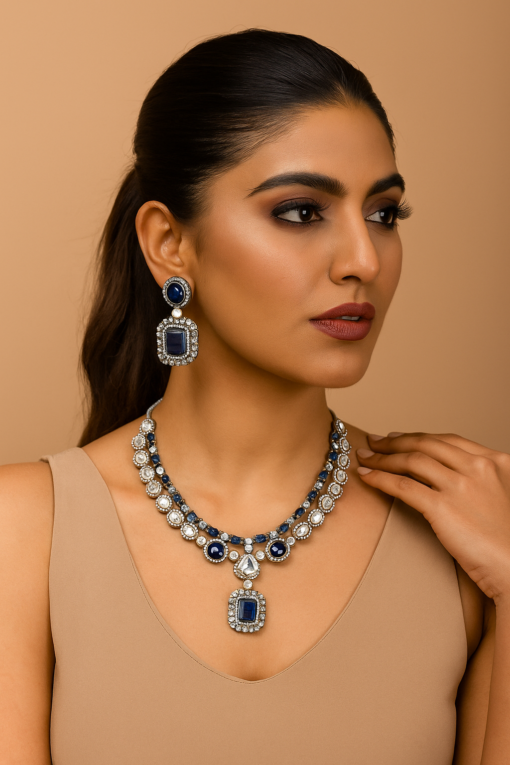 Elegance in Sapphire and Diamonds