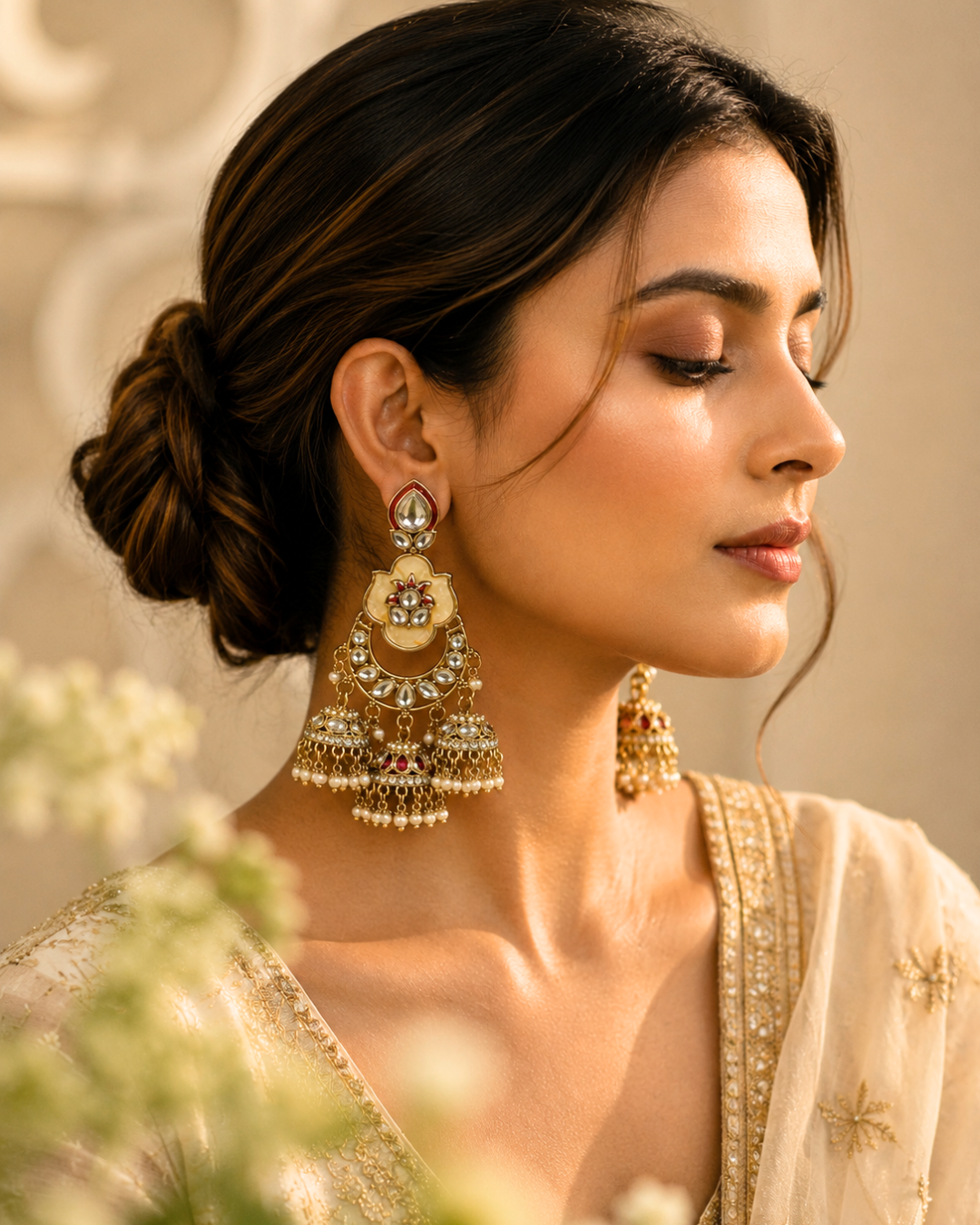 Handcrafted Kundan Earrings — All That Glitters