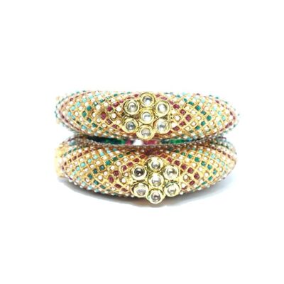 Kundan Meenakari Kada Bangle