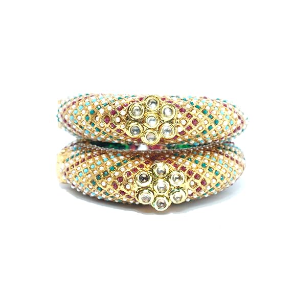 Kundan Meenakari Kada Bangle
