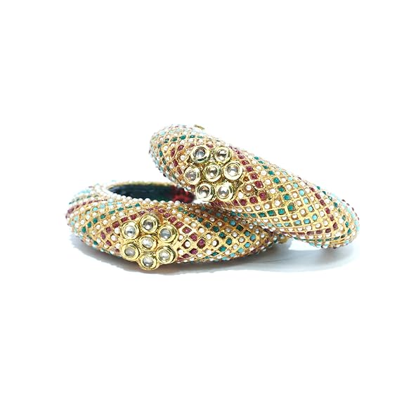 Kundan Meenakari Kada Bangle