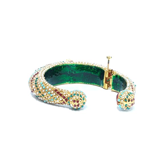 Kundan Meenakari Kada Bangle