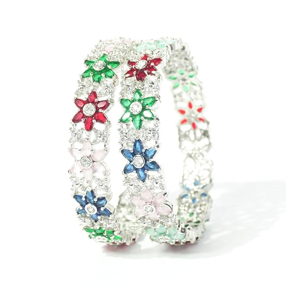 Multicolor Zircon Bangles