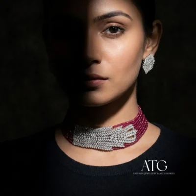 AD Choker Necklace Set