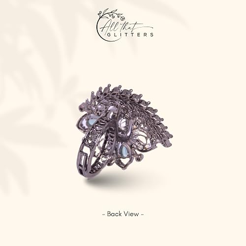 Bridal Zircon Ring| Multicolor Traditional Statement Ring - Image 3