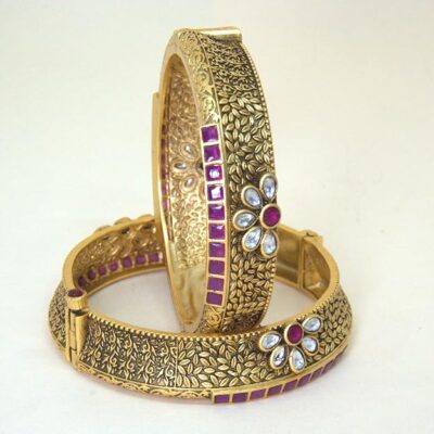 Antique Gold Bangles for Women