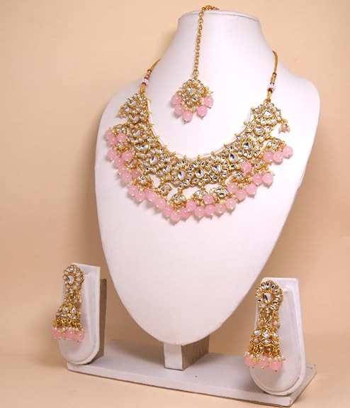 Bridal Kundan-Inspired Choker Necklace - Image 4