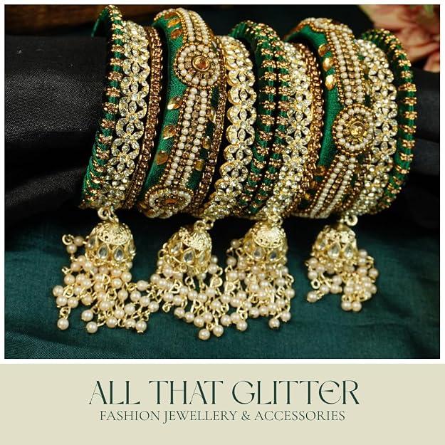 Bridal Latkan Chooda Bangle Set – 3 Elegant Colours - Image 10