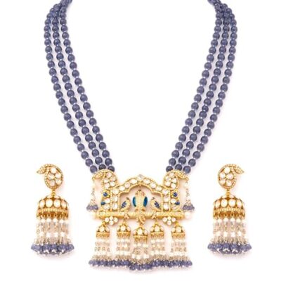 Kundan Long Necklace Set