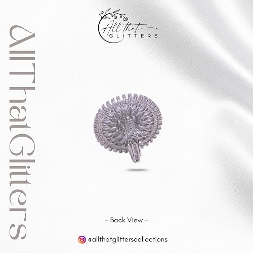 Zircon Halo Ring | Elegant White Statement Ring for Wedding - Image 2