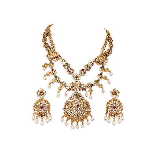 ntique Jadau Kundan Necklace Set